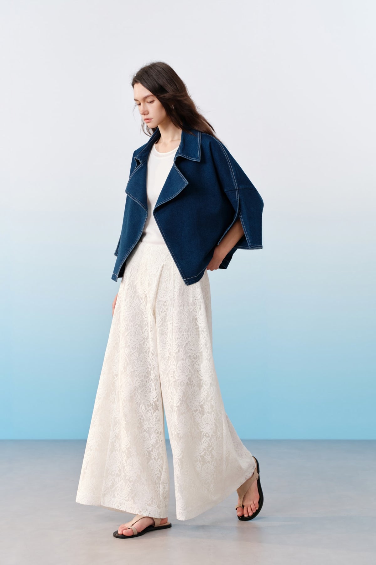 G2000 Coats & Jackets Trench Coat Collar Denim Jacket