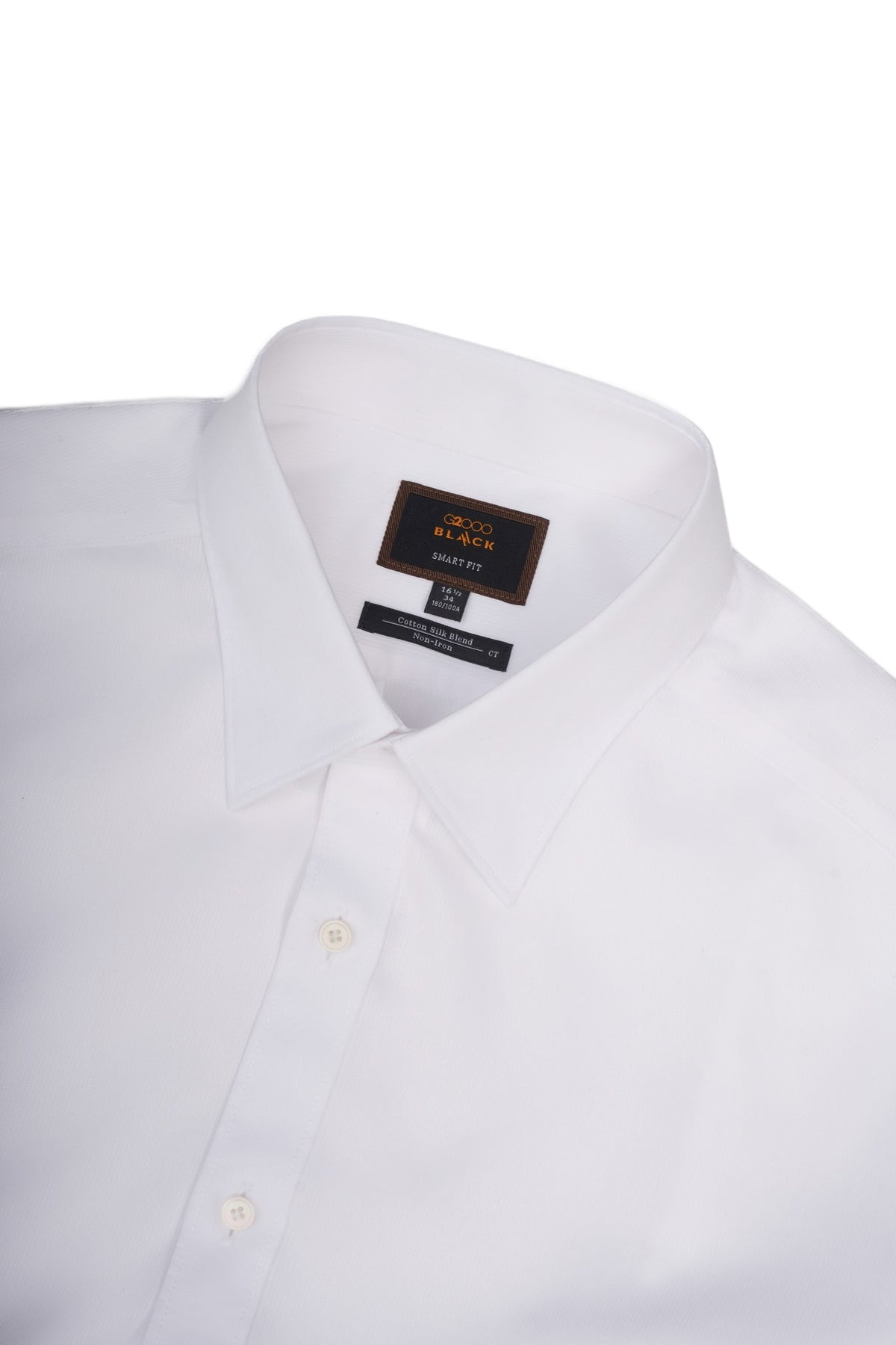 Non-Iron Cotton Silk Blend Cord Texture Smart Fit Long Sleeve Shirt