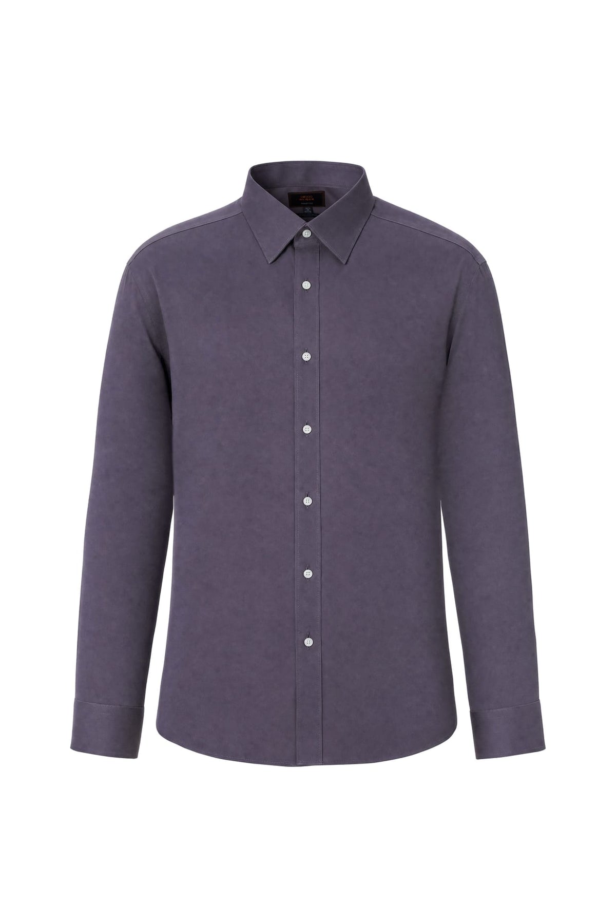 Non-Iron Cotton Silk Blend Cord Texture Smart Fit Long Sleeve Shirt