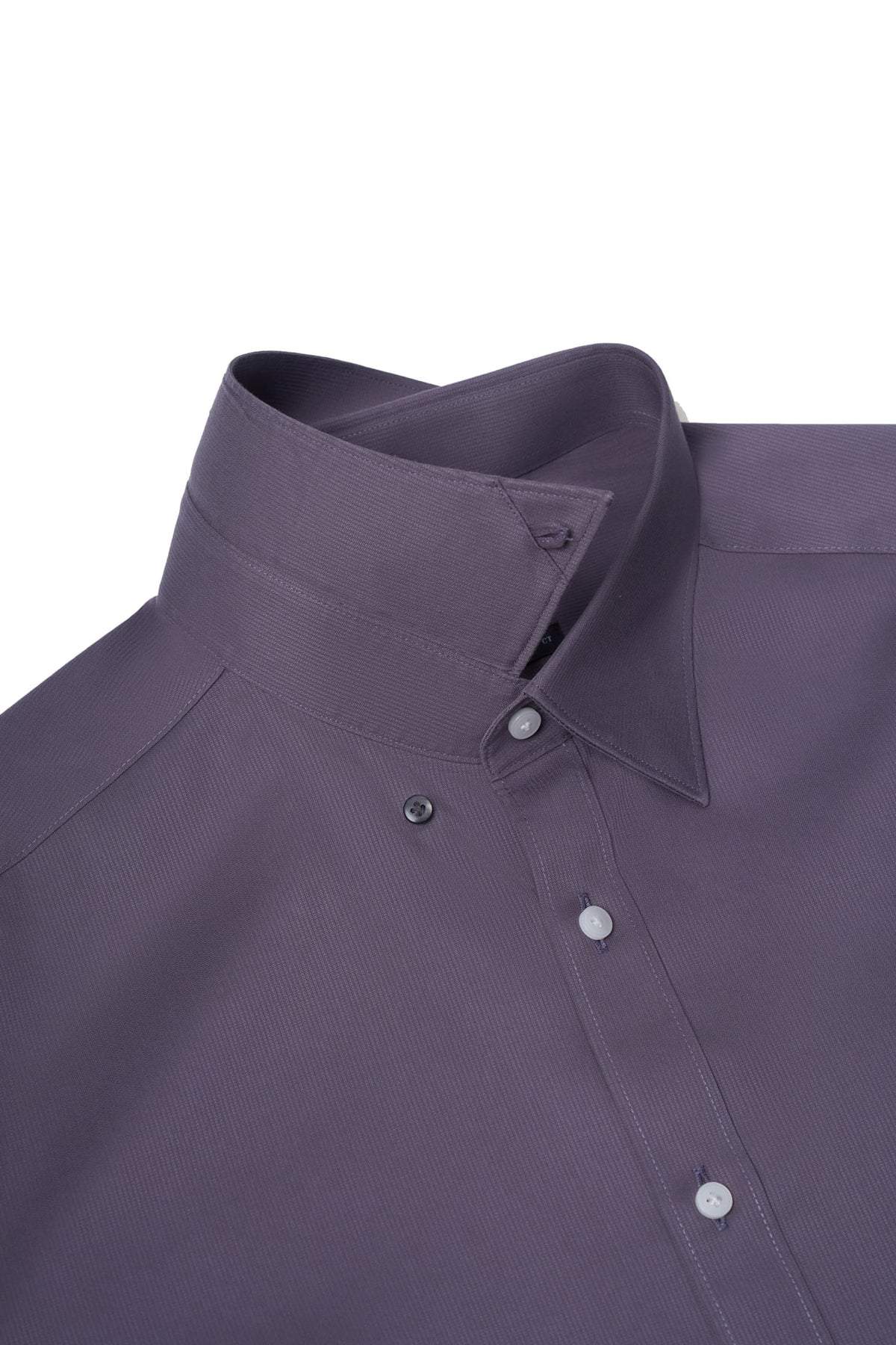 Non-Iron Cotton Silk Blend Cord Texture Smart Fit Long Sleeve Shirt