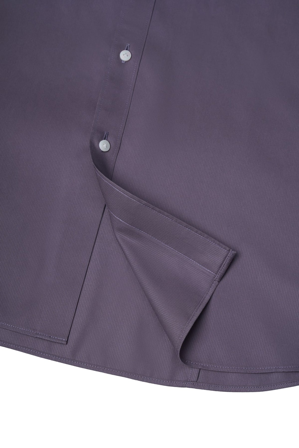 Non-Iron Cotton Silk Blend Cord Texture Smart Fit Long Sleeve Shirt
