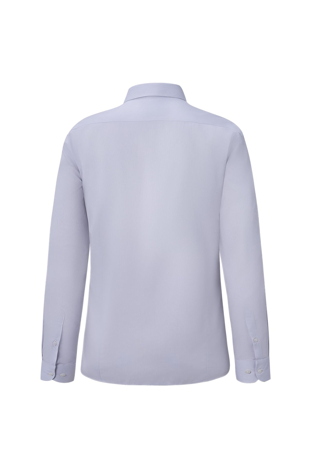 Non-Iron Cotton Silk Blend Cord Texture Smart Fit Long Sleeve Shirt