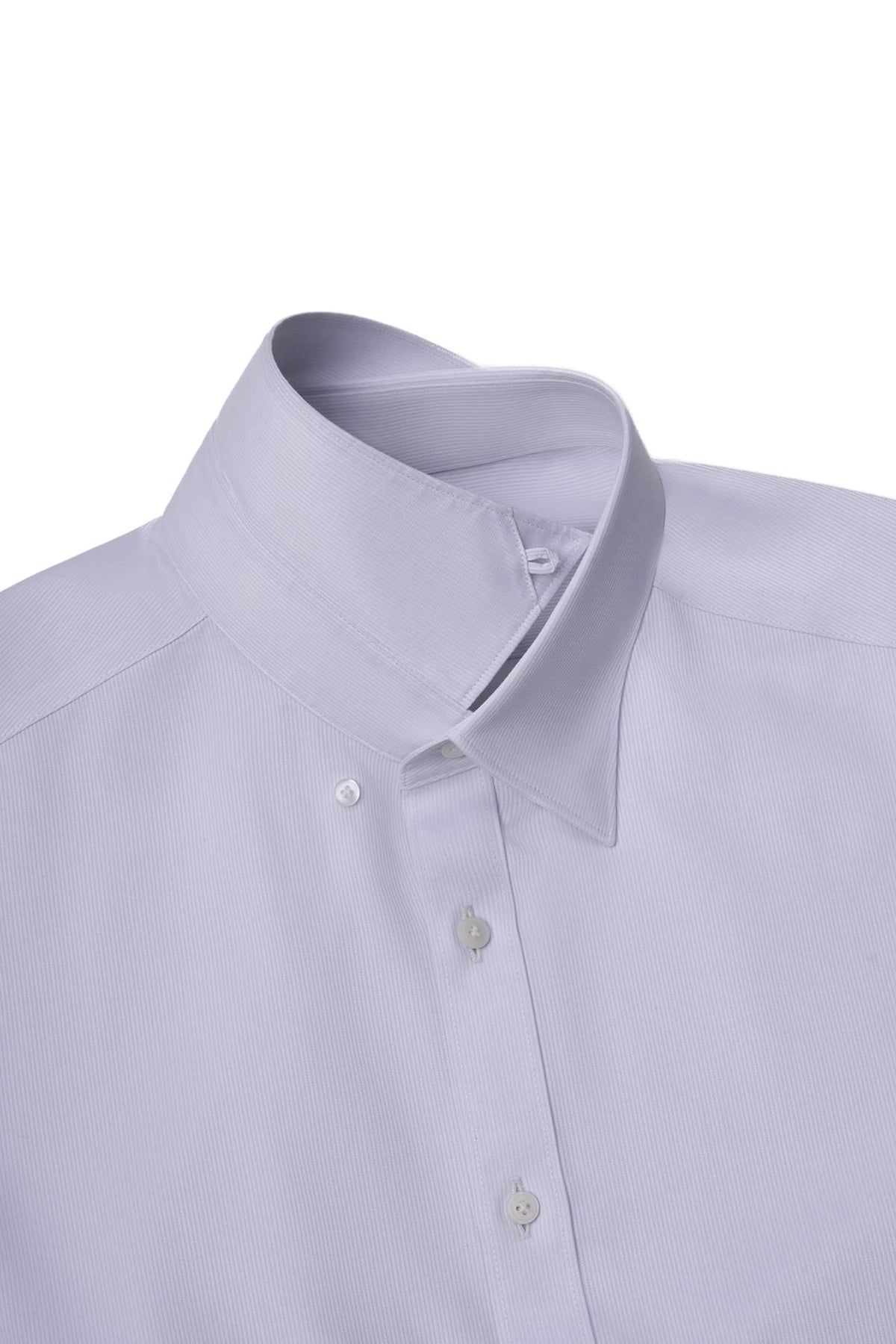Non-Iron Cotton Silk Blend Cord Texture Smart Fit Long Sleeve Shirt