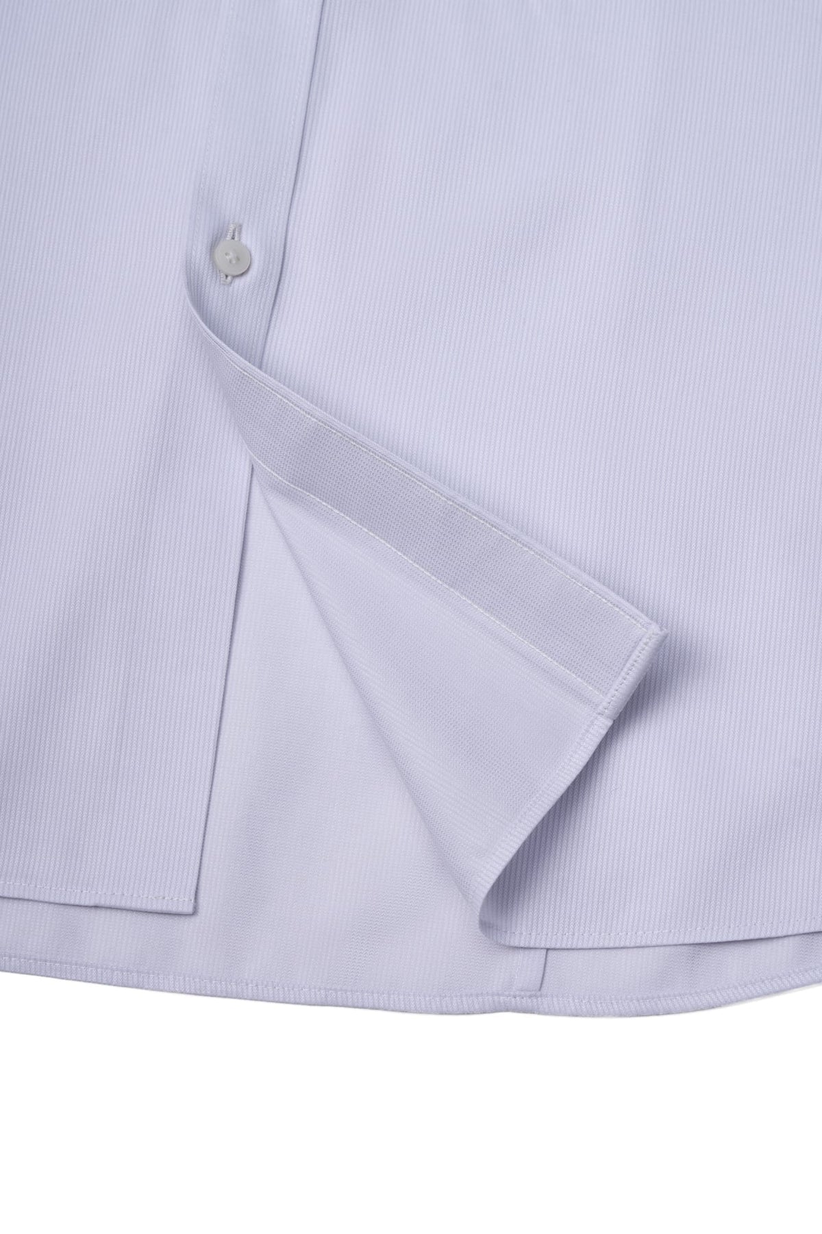 Non-Iron Cotton Silk Blend Cord Texture Smart Fit Long Sleeve Shirt