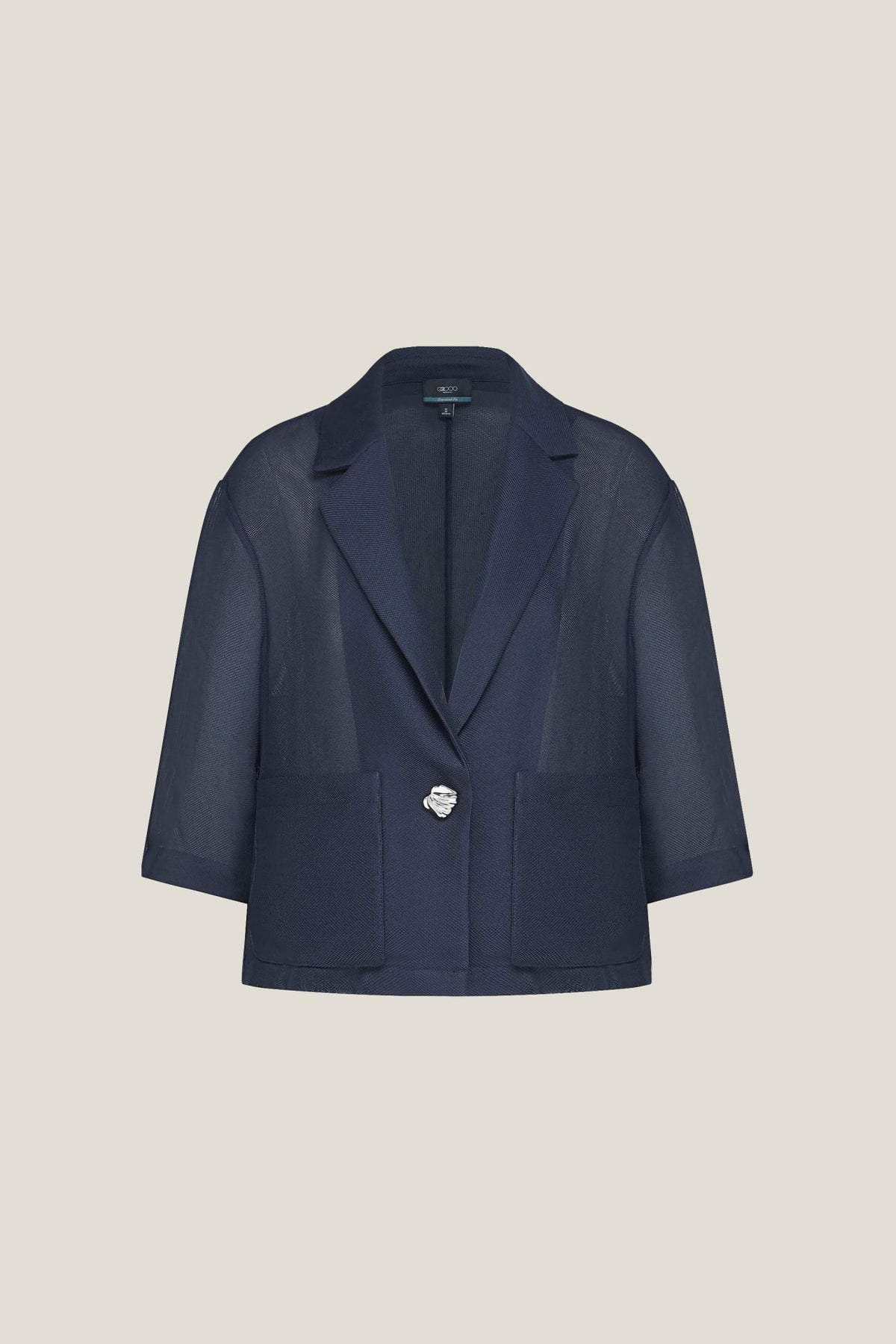 G2000 - Suits - Poly Viscose Leno Weave Oversized Fit Casual Blazer - Oversized - Dark Navy