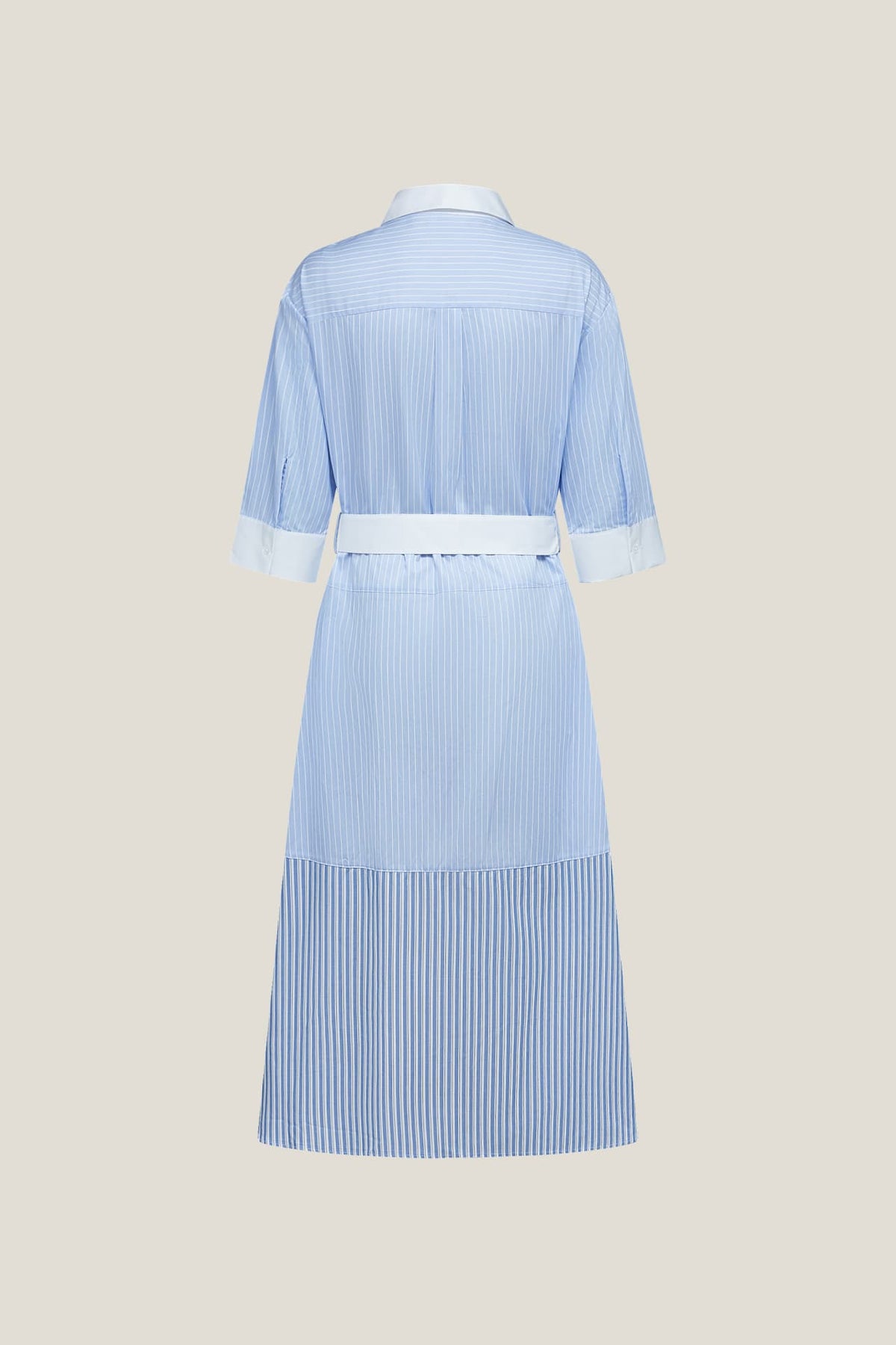 G2000 - Dresses - Pure Cotton Mixed Stripe Maxi Shirt Dress