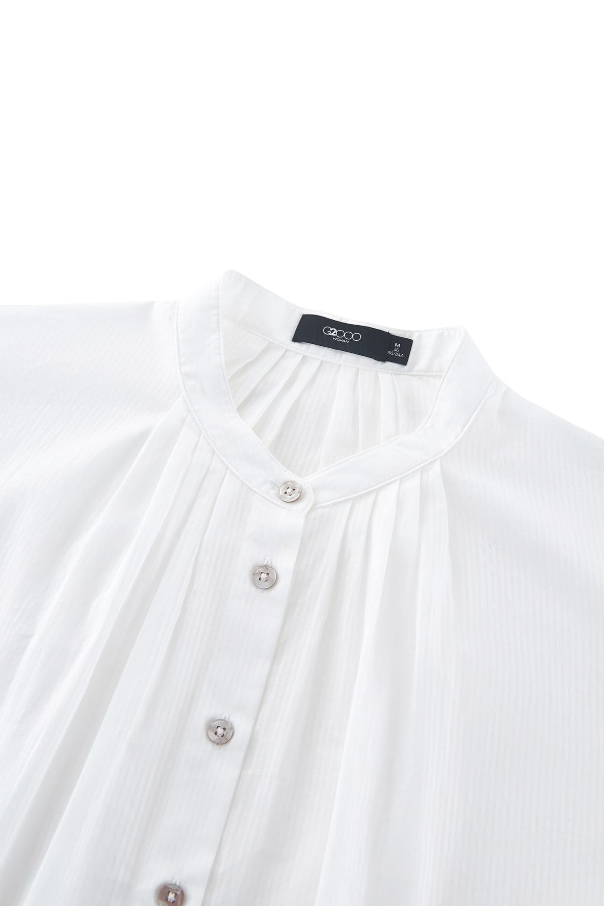 G2000 - Blouses - Gathered Stand Collar Blouse