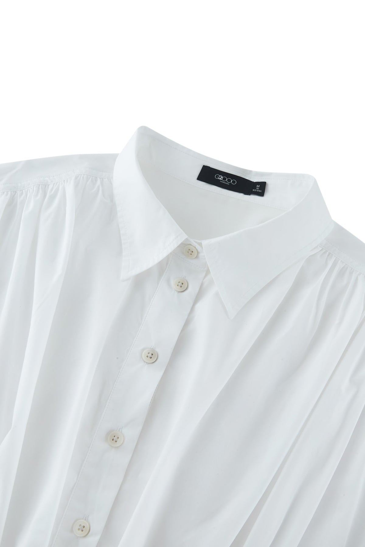 G2000 - Blouses - Half Placket Gatheing Blouse