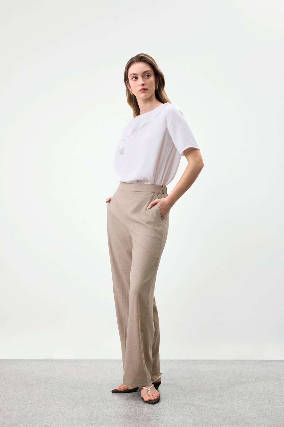 G2000 Pants Cool Touch Plain Weave Straight Leg Suit Pants