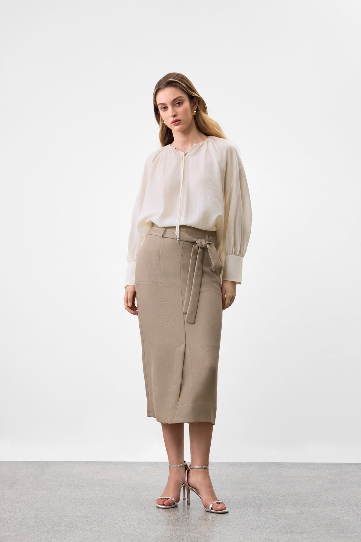 G2000 Skirts High Waist Leno Weave H Shape Skirt