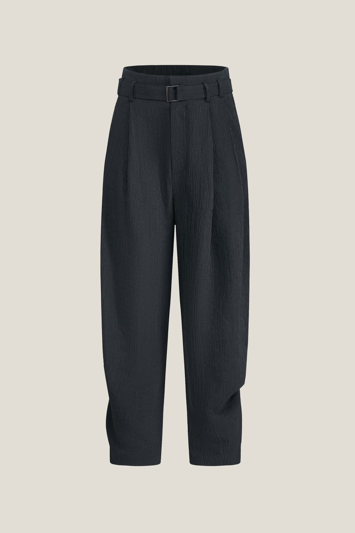 G2000 - Pants - Lyocell Blend Crinkle Dobby Genie Wide Leg Pants - Black - Wide Leg