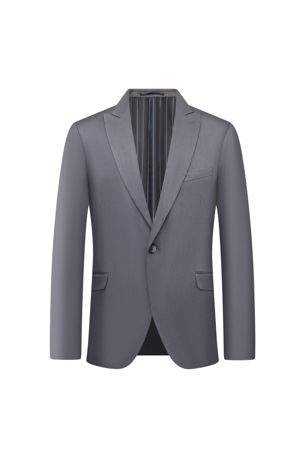 Wool Blend Twill Slim Fit Suit Blazer