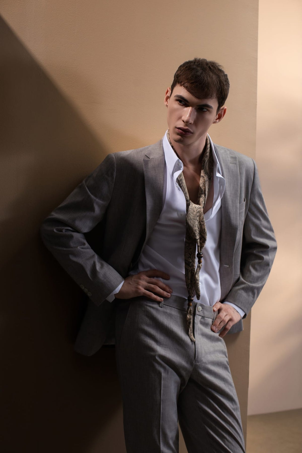 G2000 - Suits - Linen Blend Texture Smart Fit Suit Blazer