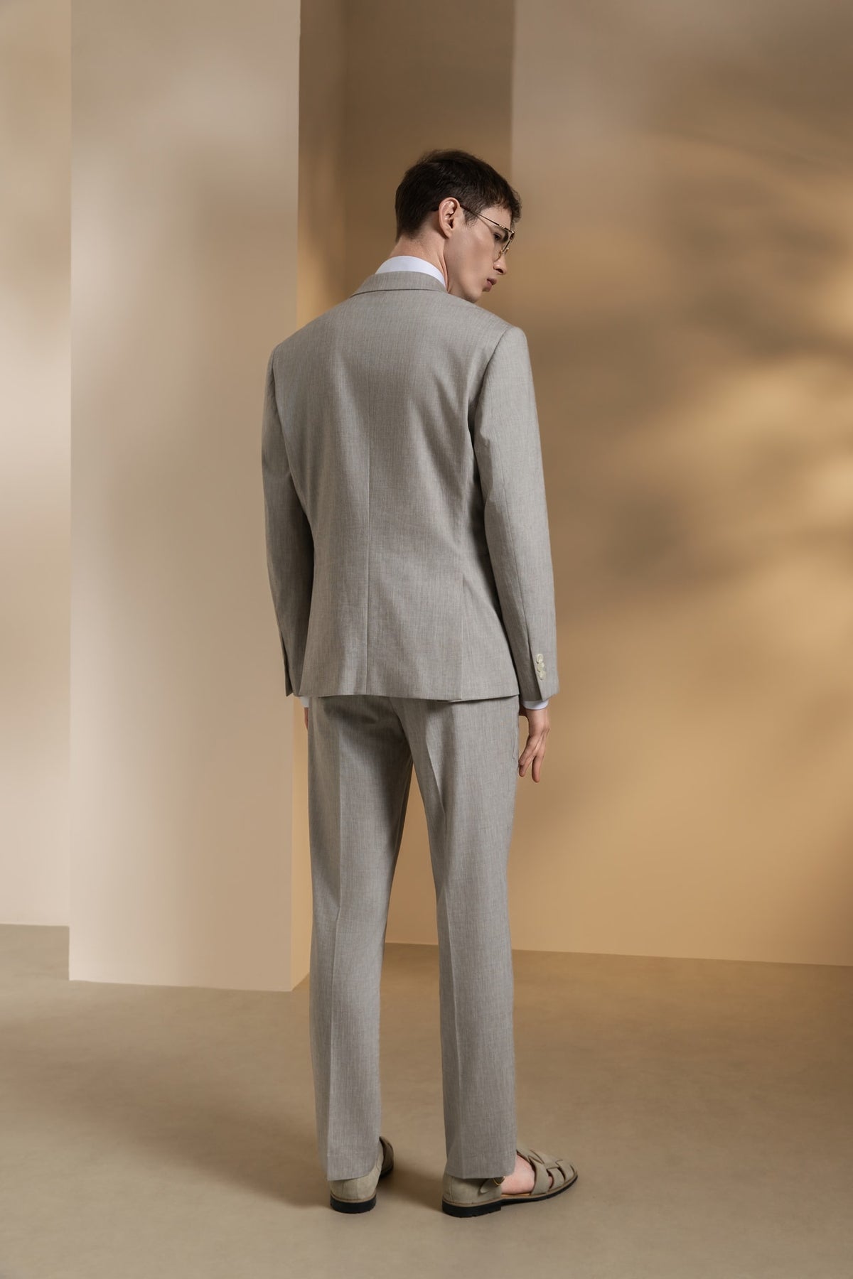 G2000 - Suits - Linen Blend Texture Smart Fit Suit Blazer