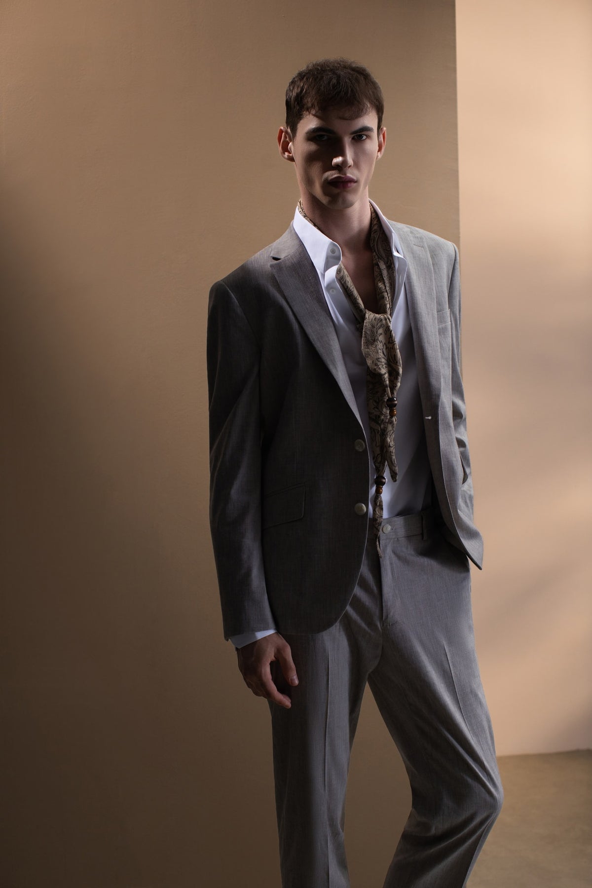 G2000 - Suits - Linen Blend Texture Smart Fit Suit Blazer