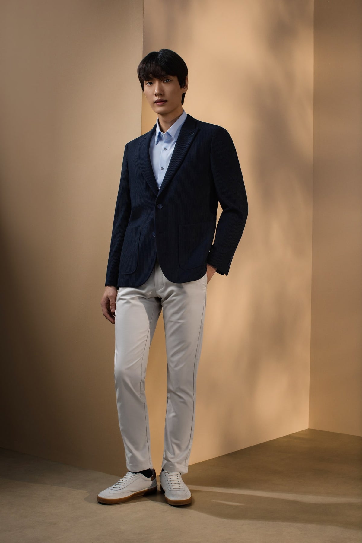G2000 - Suits - Knit Jacquard Smart Fit Casual Blazer
