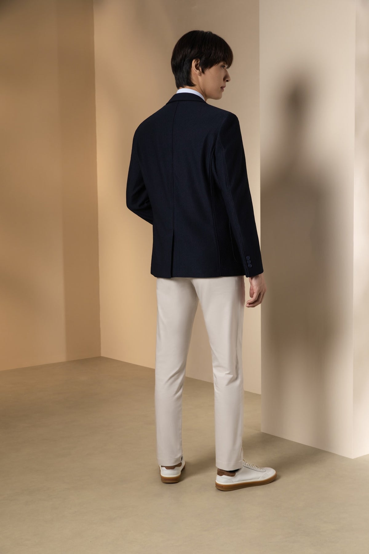 Knit Jacquard Smart Fit Casual Blazer