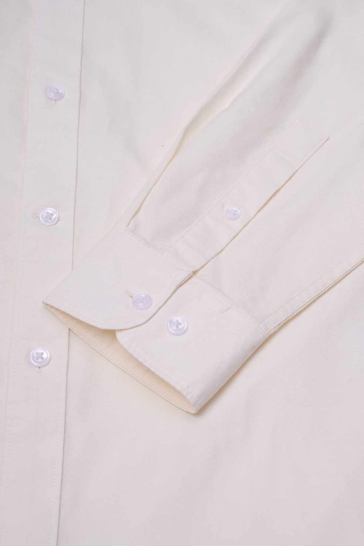 Pure Cotton Oxford Relax Fit Long Sleeve Casual Shirt with Logo