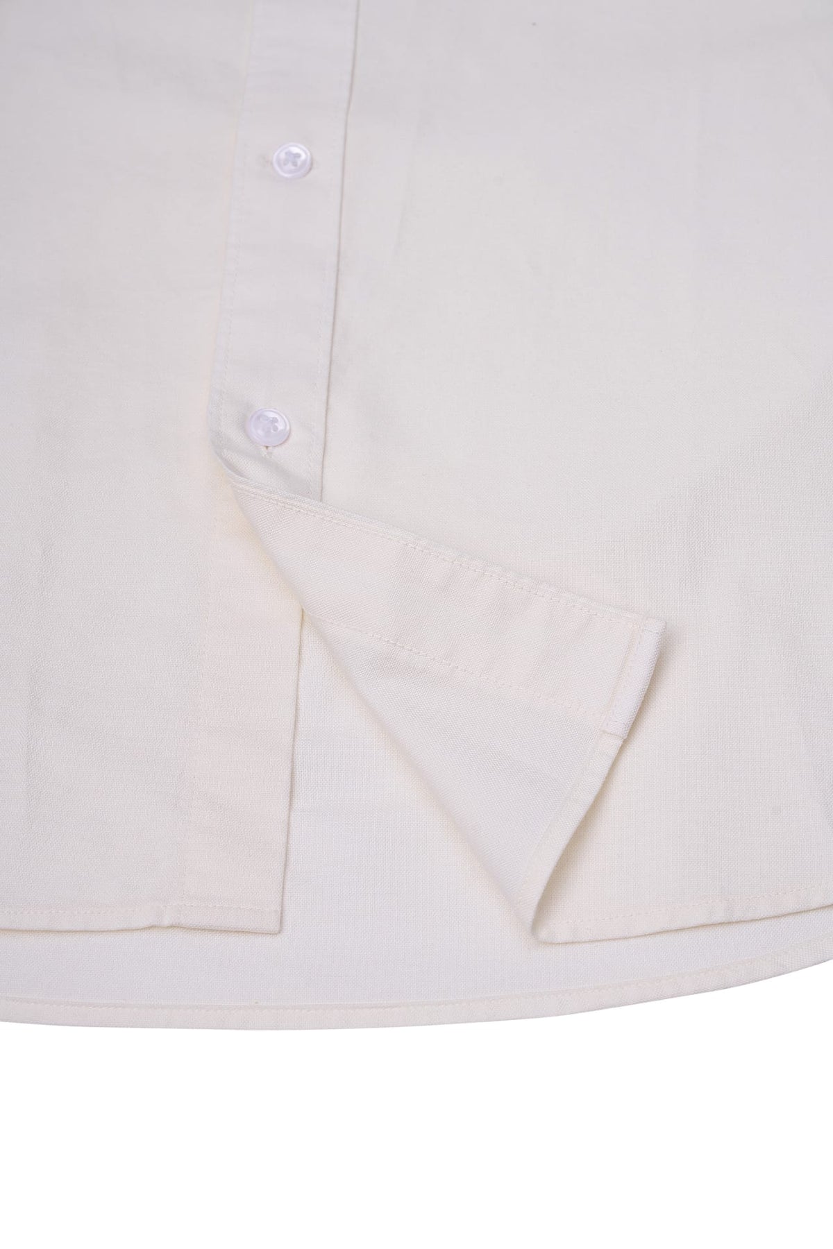 Pure Cotton Oxford Relax Fit Long Sleeve Casual Shirt with Logo