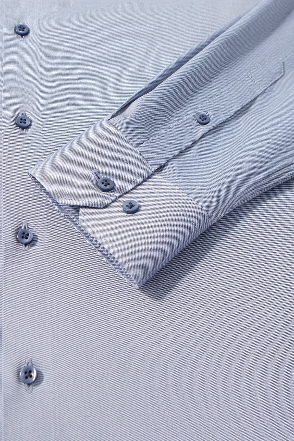 Non-Iron Cotton Stretch Oxford Smart Fit Long Sleeve Shirt
