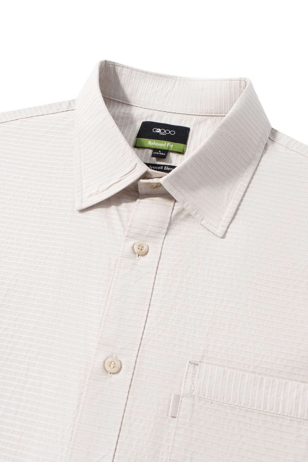 Lyocell Blend Relax Fit Long Sleeve Casual Shirt