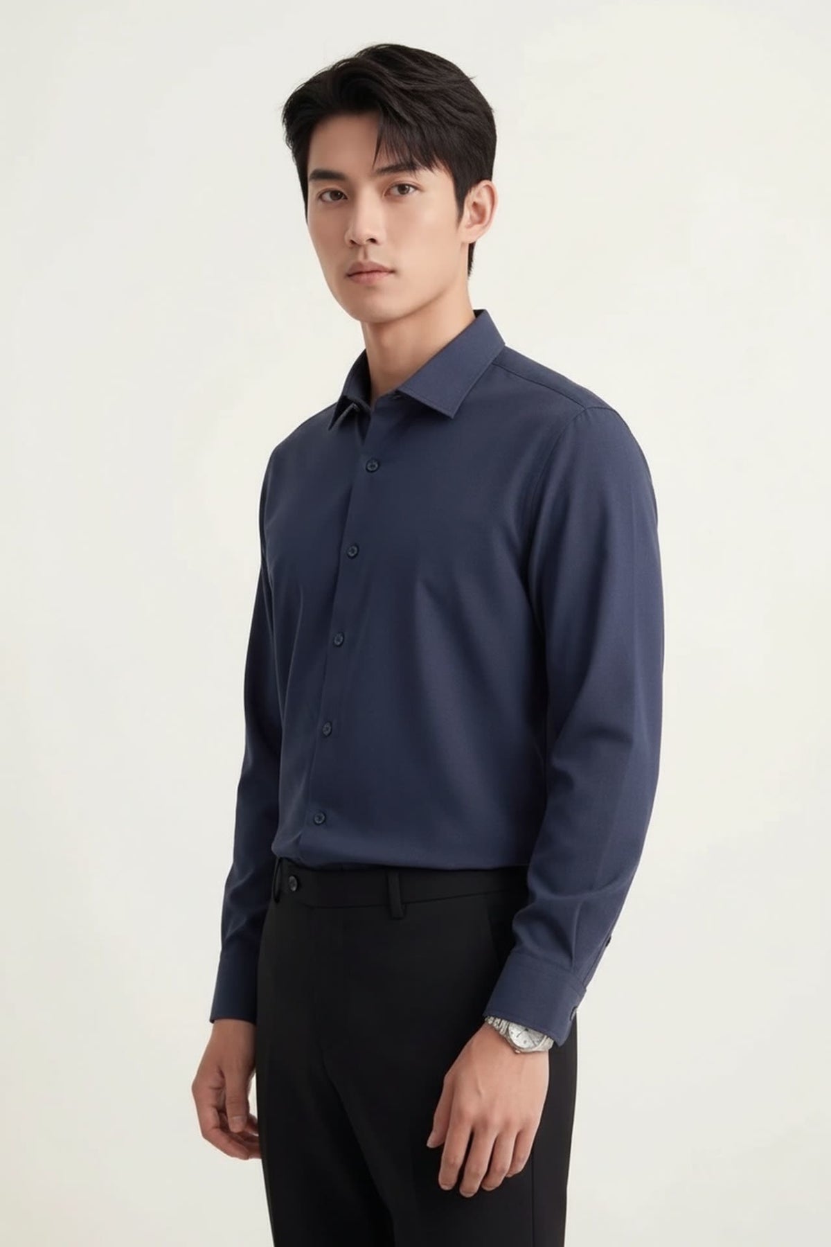 Non-Iron Dry Poplin Regular Fit Long Sleeve Shirt