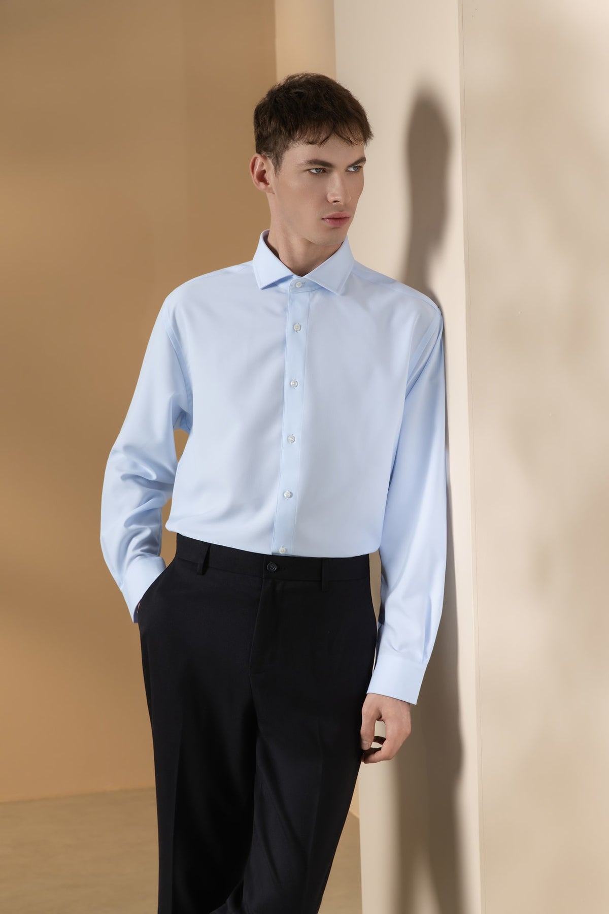 Non-Iron Dry Oxford Regular Fit Long Sleeve Shirt