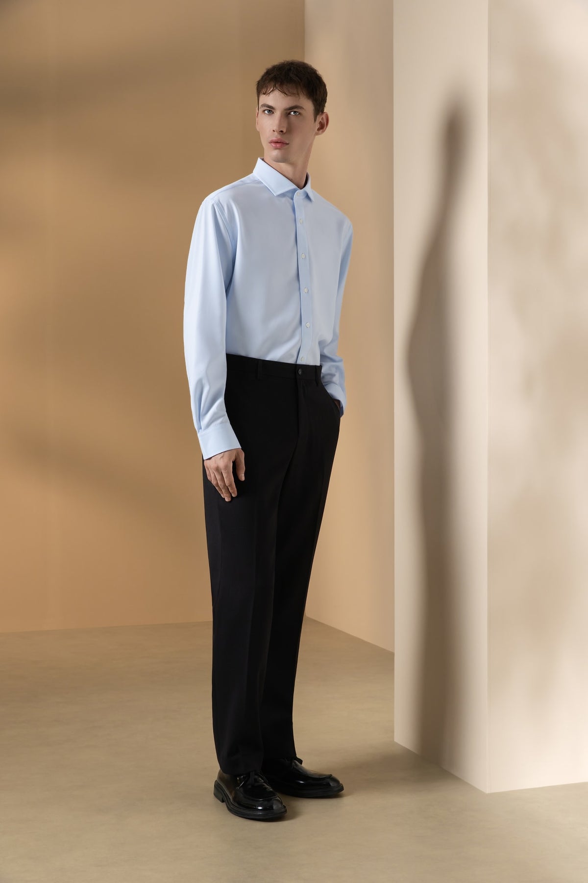 Non-Iron Dry Oxford Regular Fit Long Sleeve Shirt