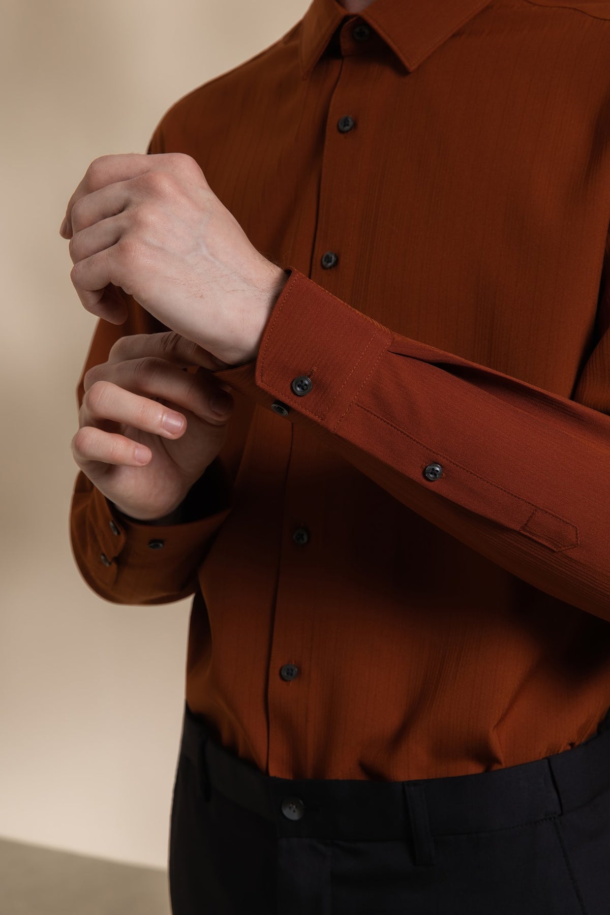 Non-Iron Dry Texture Smart Fit Long Sleeve Shirt
