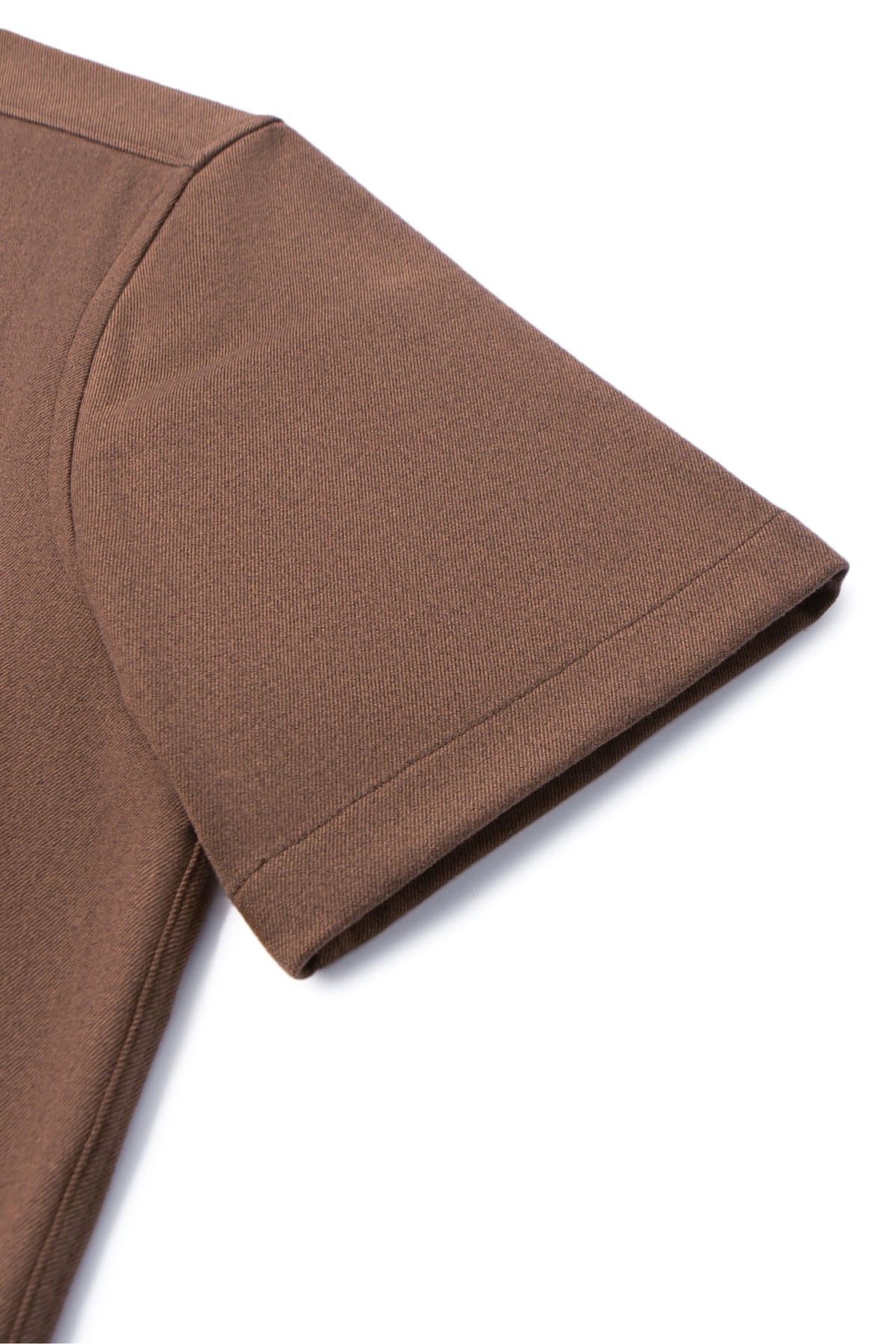 2 Side Brush Twill Comfort Fit Short Sleeve Casual Shirt