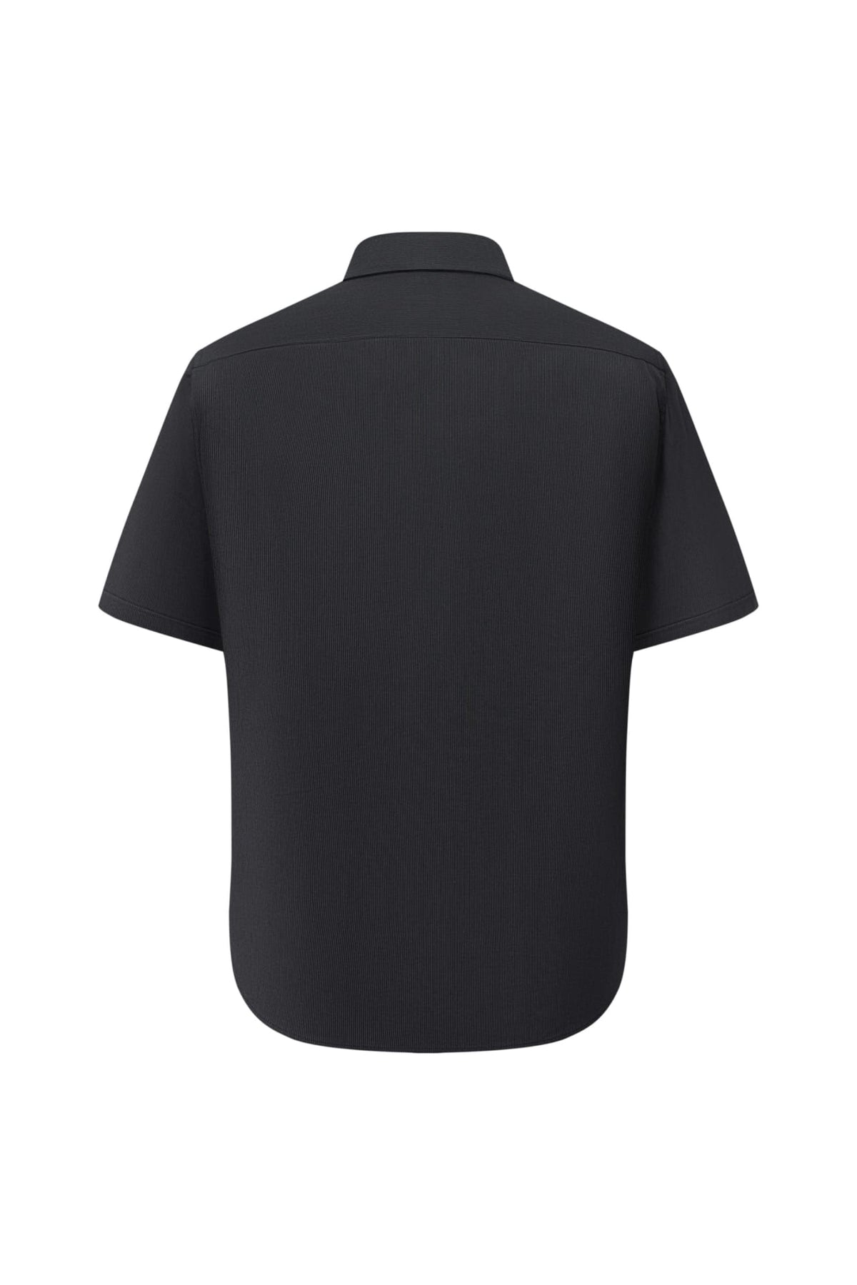 Lyocell Blend Stripe Comfor Fit Short Sleeve Casual Shirt