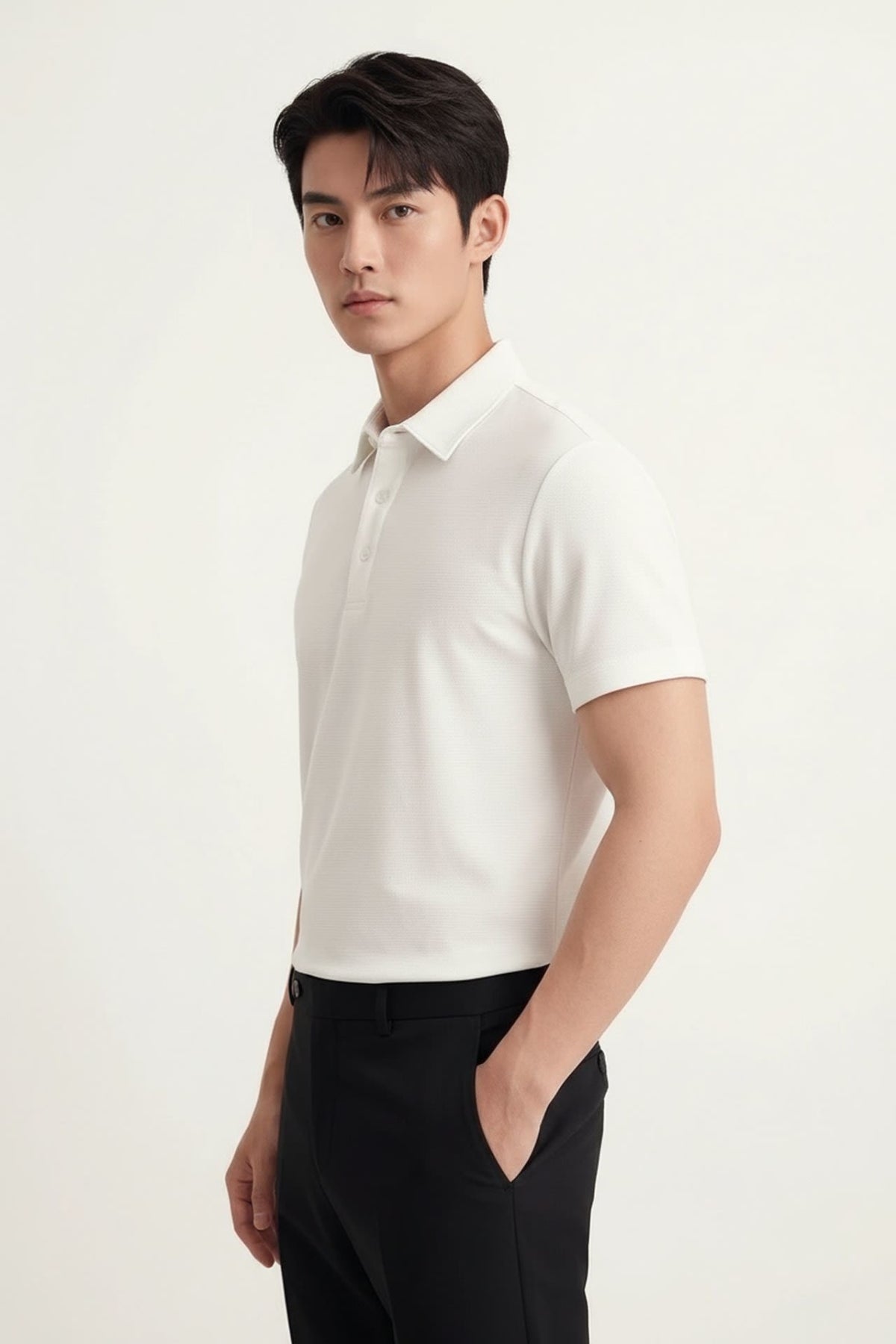Cool Touch Mercerized Cotton Ottoman Relax Fit Polo Tee