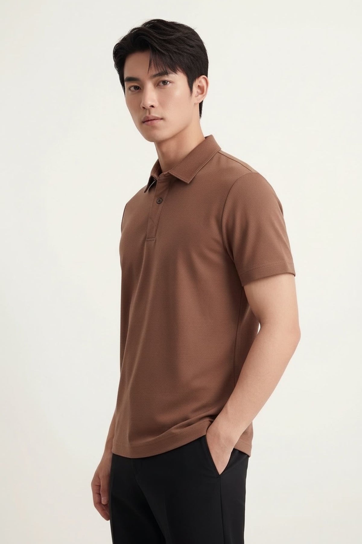 Cool Touch Mercerized Cotton Ottoman Relax Fit Polo Tee