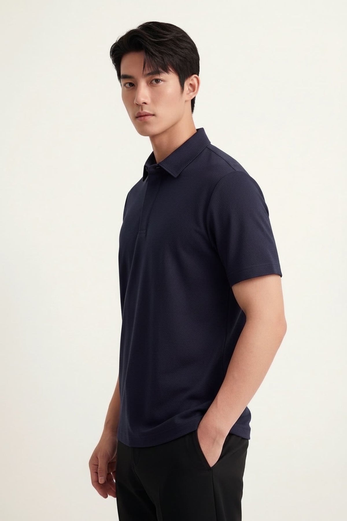 Cool Touch Mercerized Cotton Ottoman Relax Fit Polo Tee