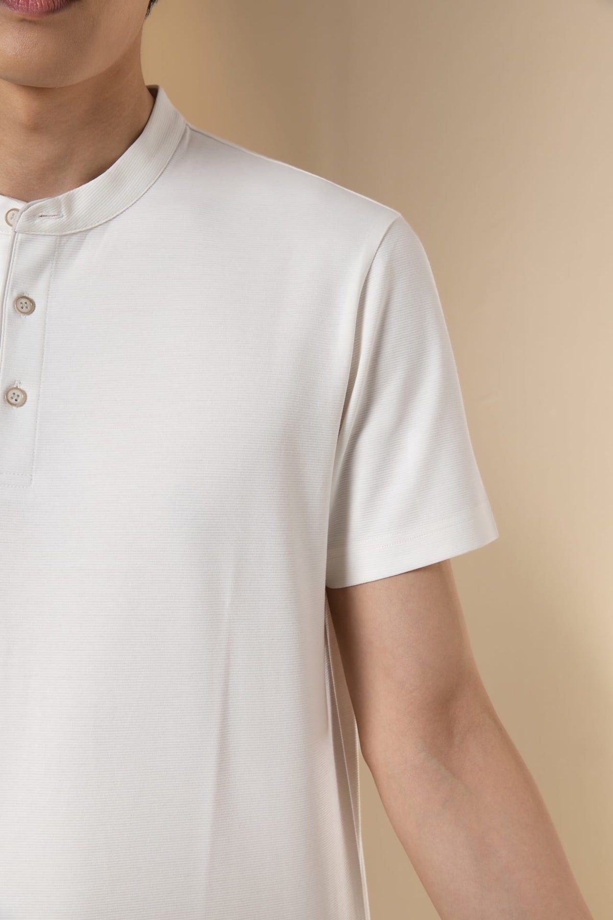 Cool Touch Mercerized Cotton Ottoman Comfort Fit Stand Collar Polo Tee