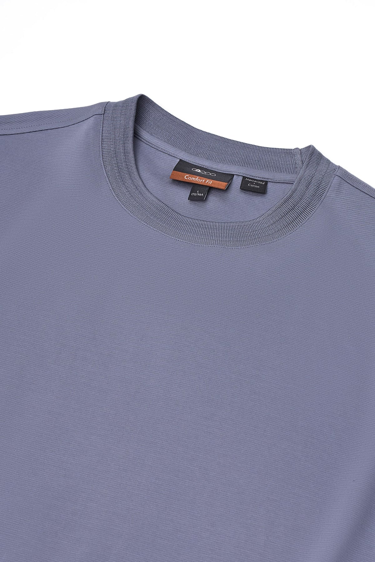 Cool Touch Mercerized Cotton Ottoman Comfort Fit Crew Neck Tee