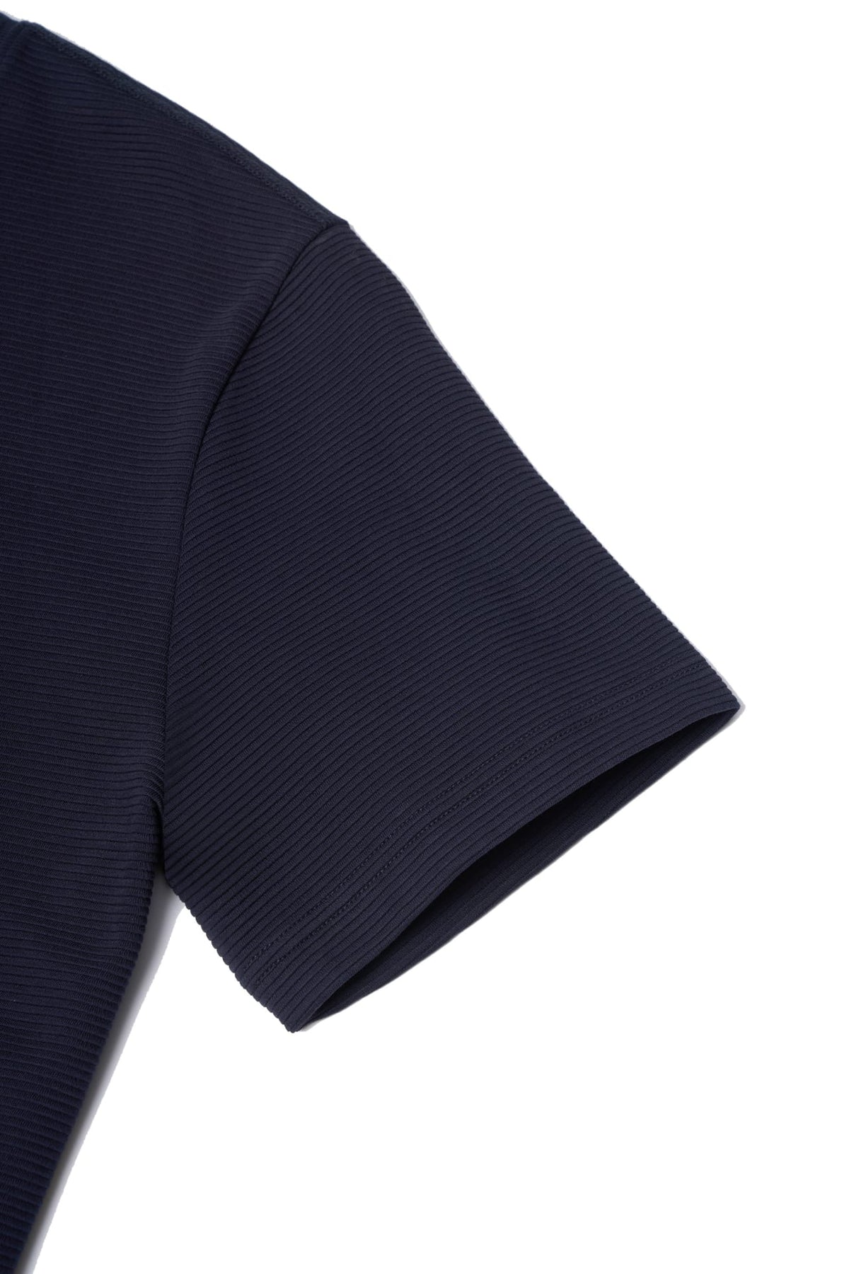 Cotton Blend Ottoman Relax Fit Crew Neck Tee