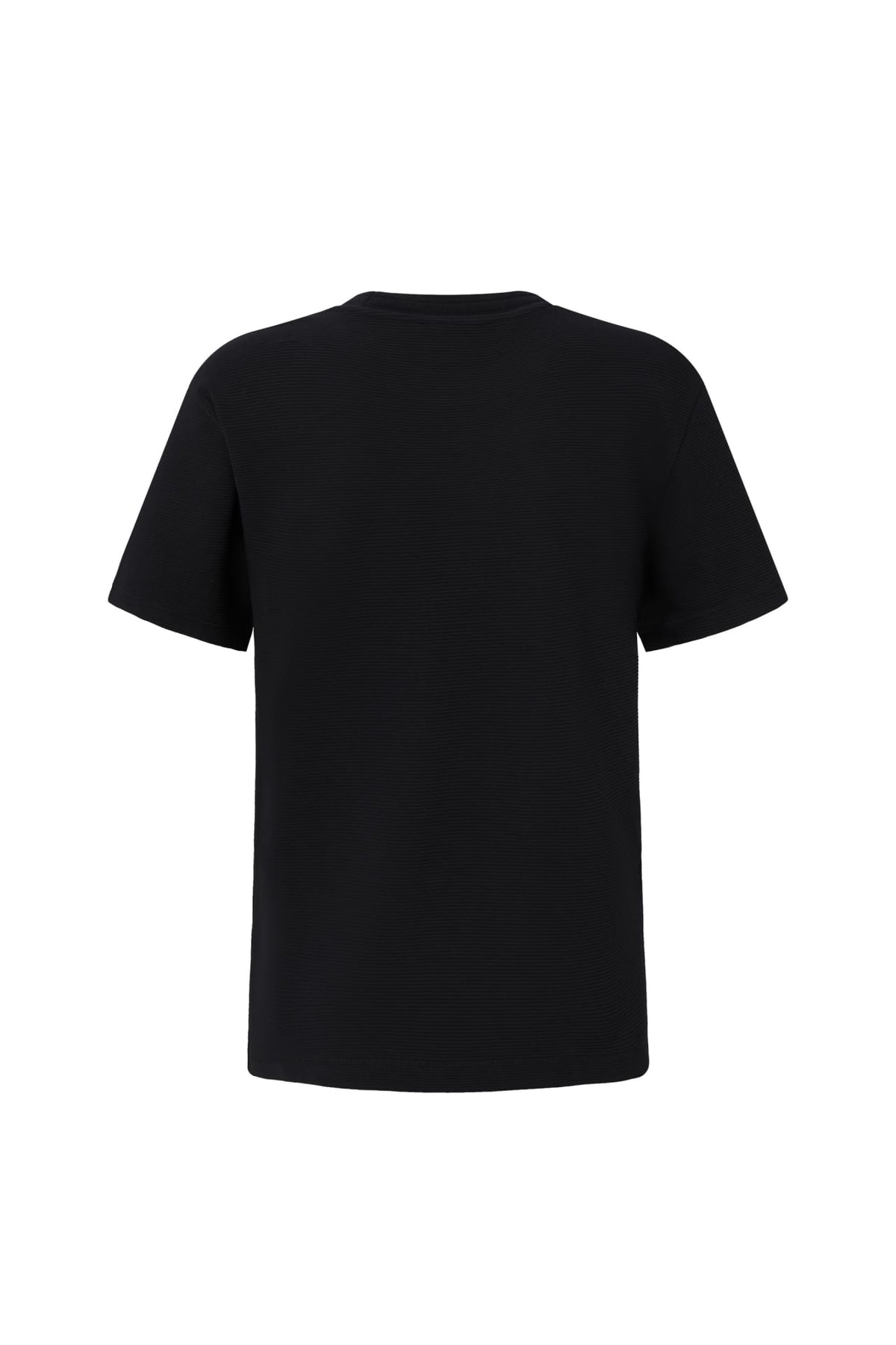 Cotton Blend Ottoman Relax Fit Crew Neck Tee