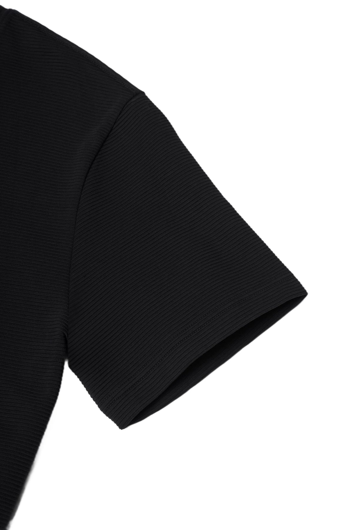 Cotton Blend Ottoman Relax Fit Crew Neck Tee