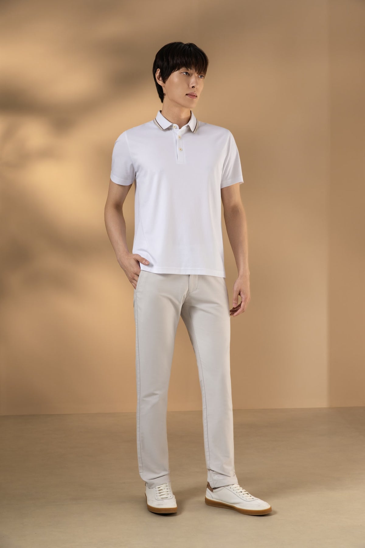 Mercerized Cotton Pique Comfort Fit Polo Tee