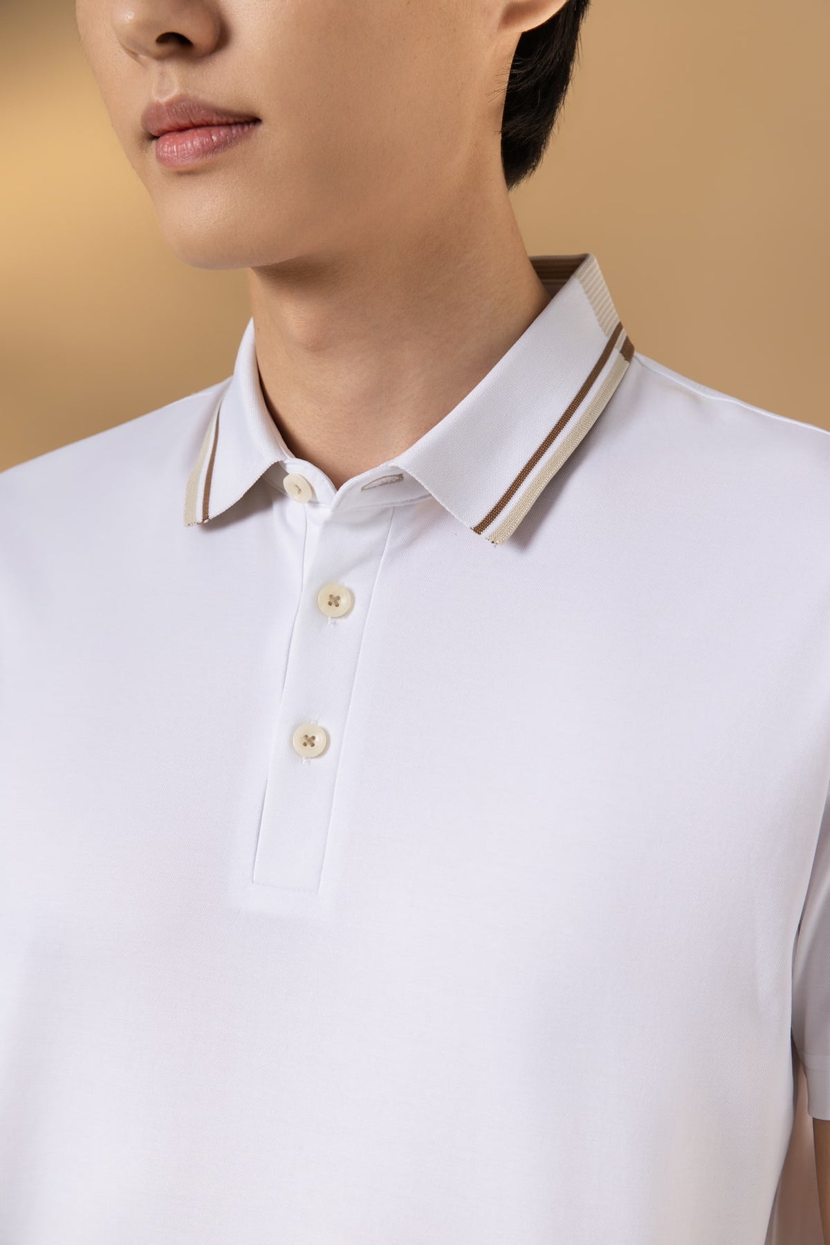 Mercerized Cotton Pique Comfort Fit Polo Tee