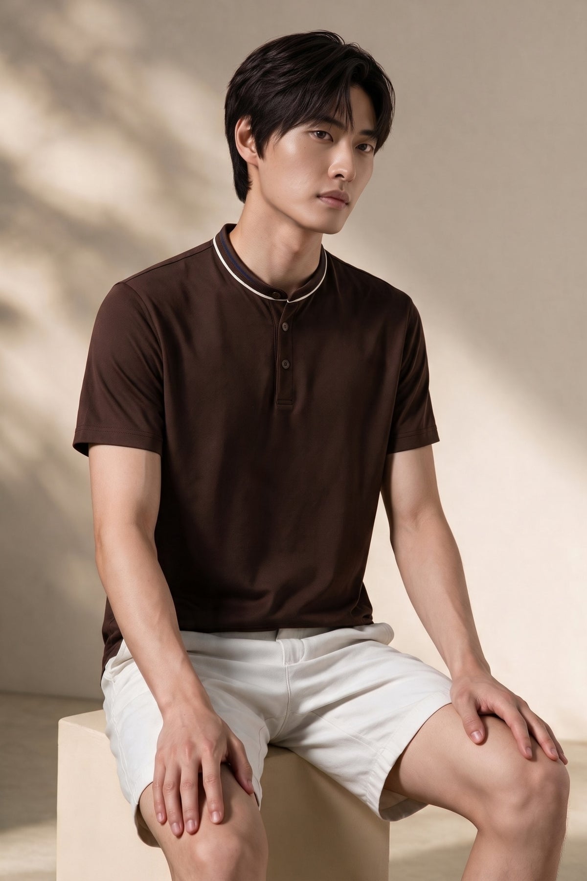 G2000 - Polos - Mercerized Cotton Pique Comfort Fit Stand Collar Polo Tee - Comfort - Chestnut