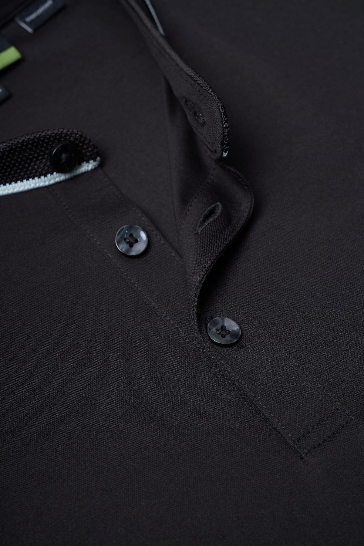 Mercerized Cotton Pique Comfort Fit Stand Collar Polo Tee