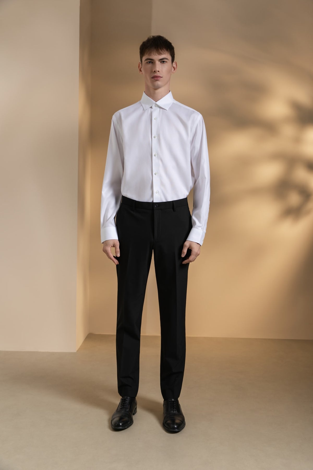 Multi-Way Stretch Anti-Bacterial Plain Weave Regular Fit Suit Pants