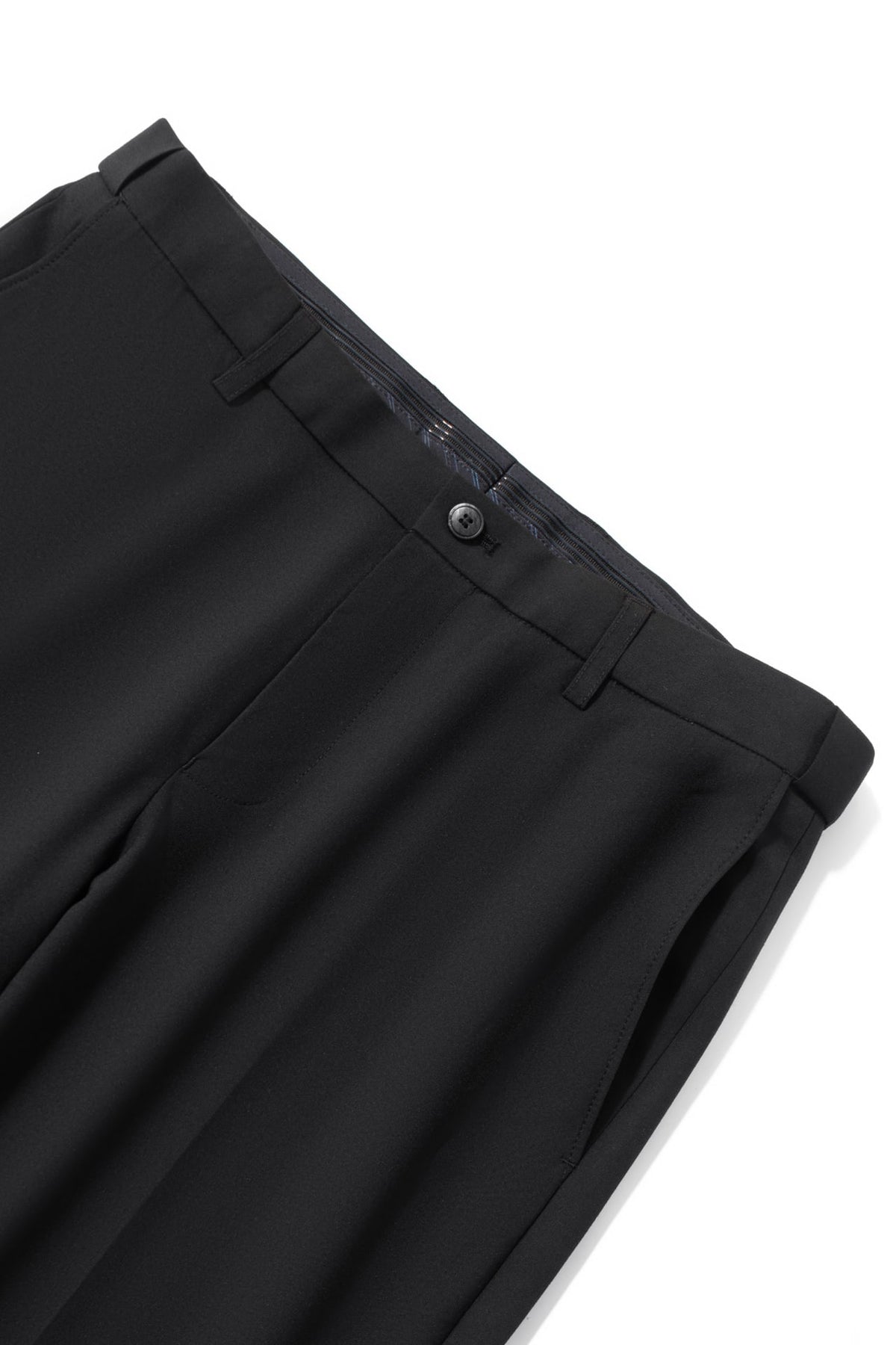 Multi-Way Stretch Anti-Bacterial Plain Weave Smart Fit Suit Pants with Hidden Elastic Waistband