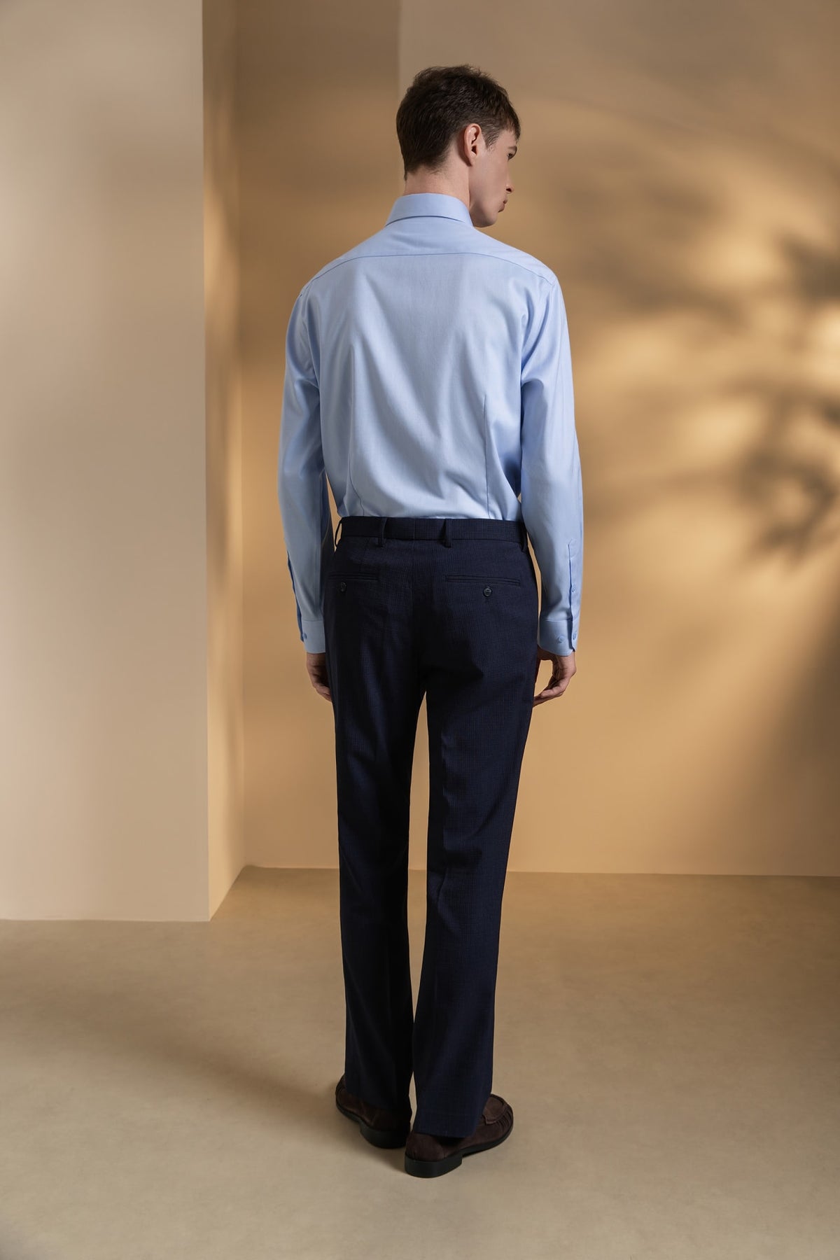 Quick Dry Wicking Texture Regular Fit Suit Pants