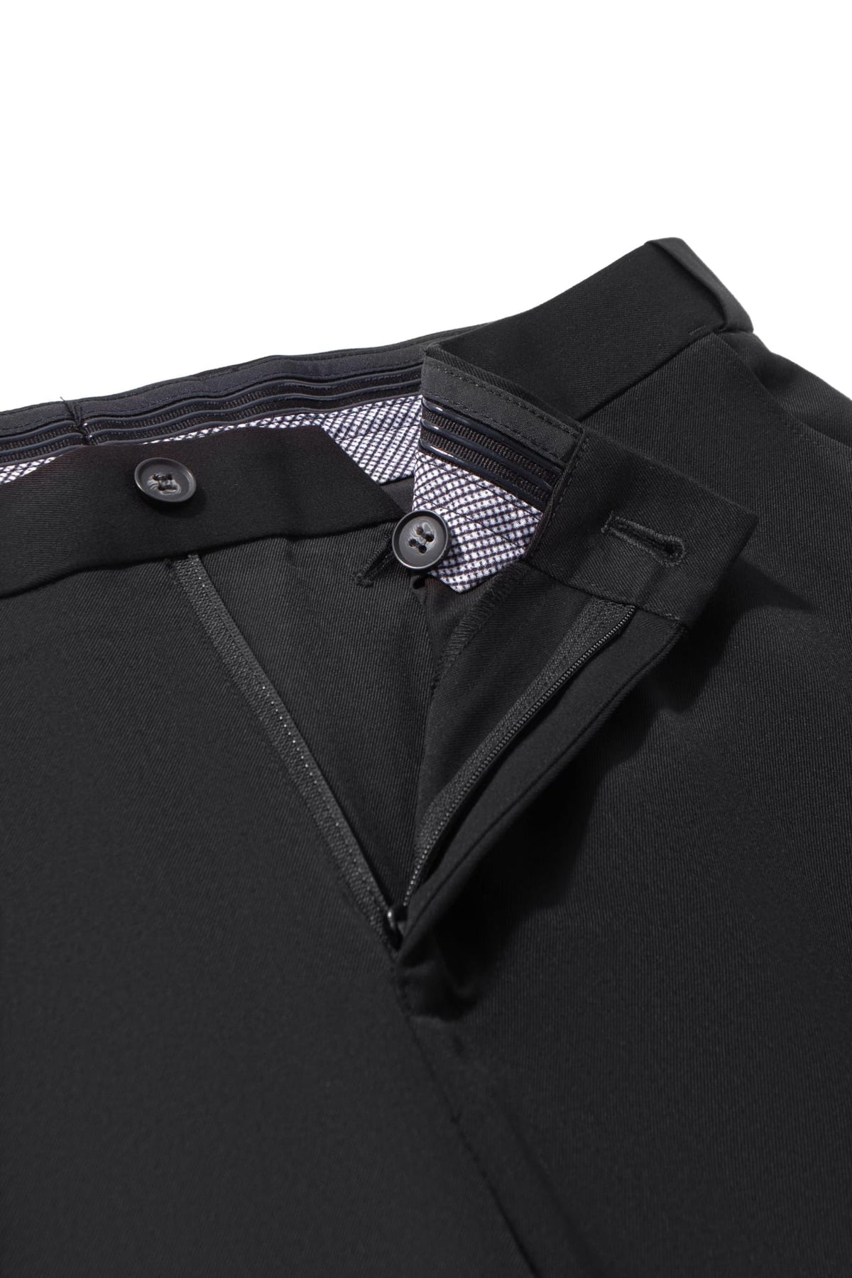 Quick Dry Wicking Twill Smart Fit Suit Pants with Hidden Elastic Waistband