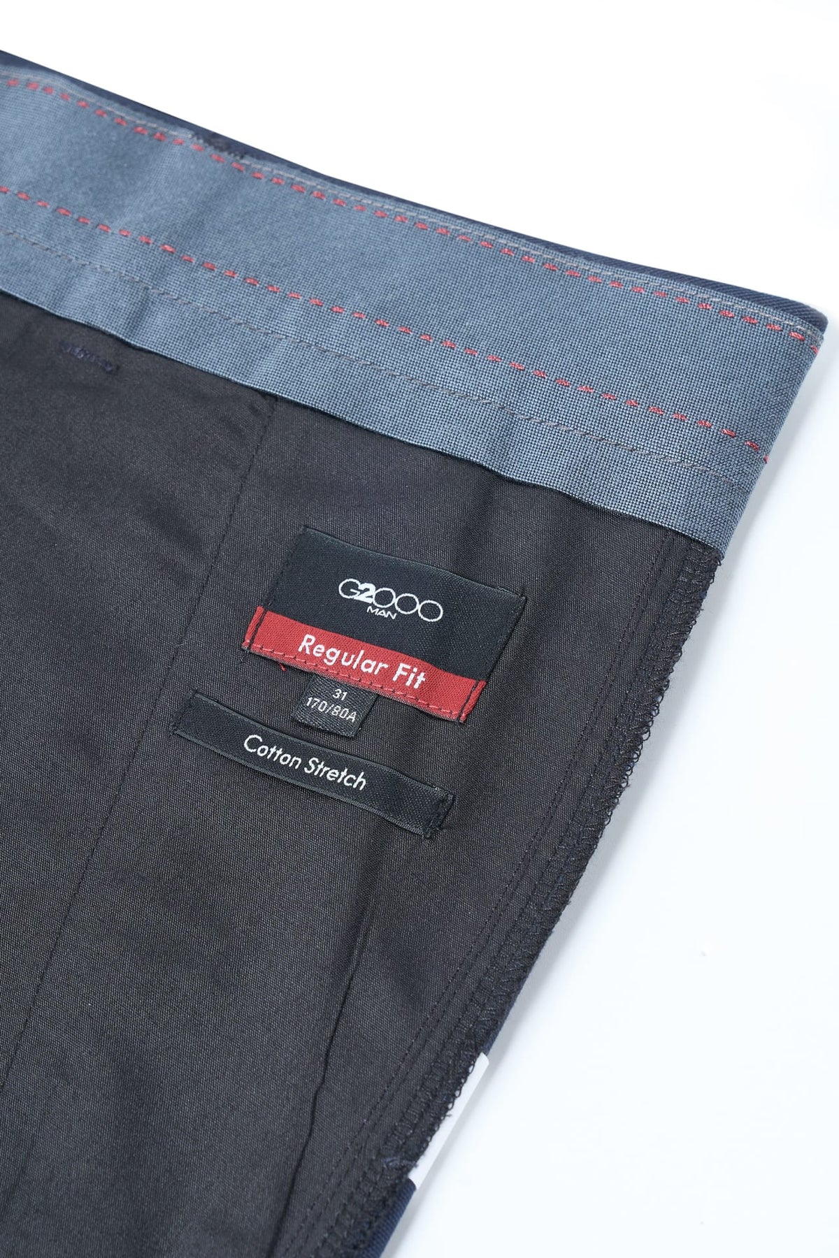 Cotton Nylon Stretch Dobby Regular Fit Casual Pants