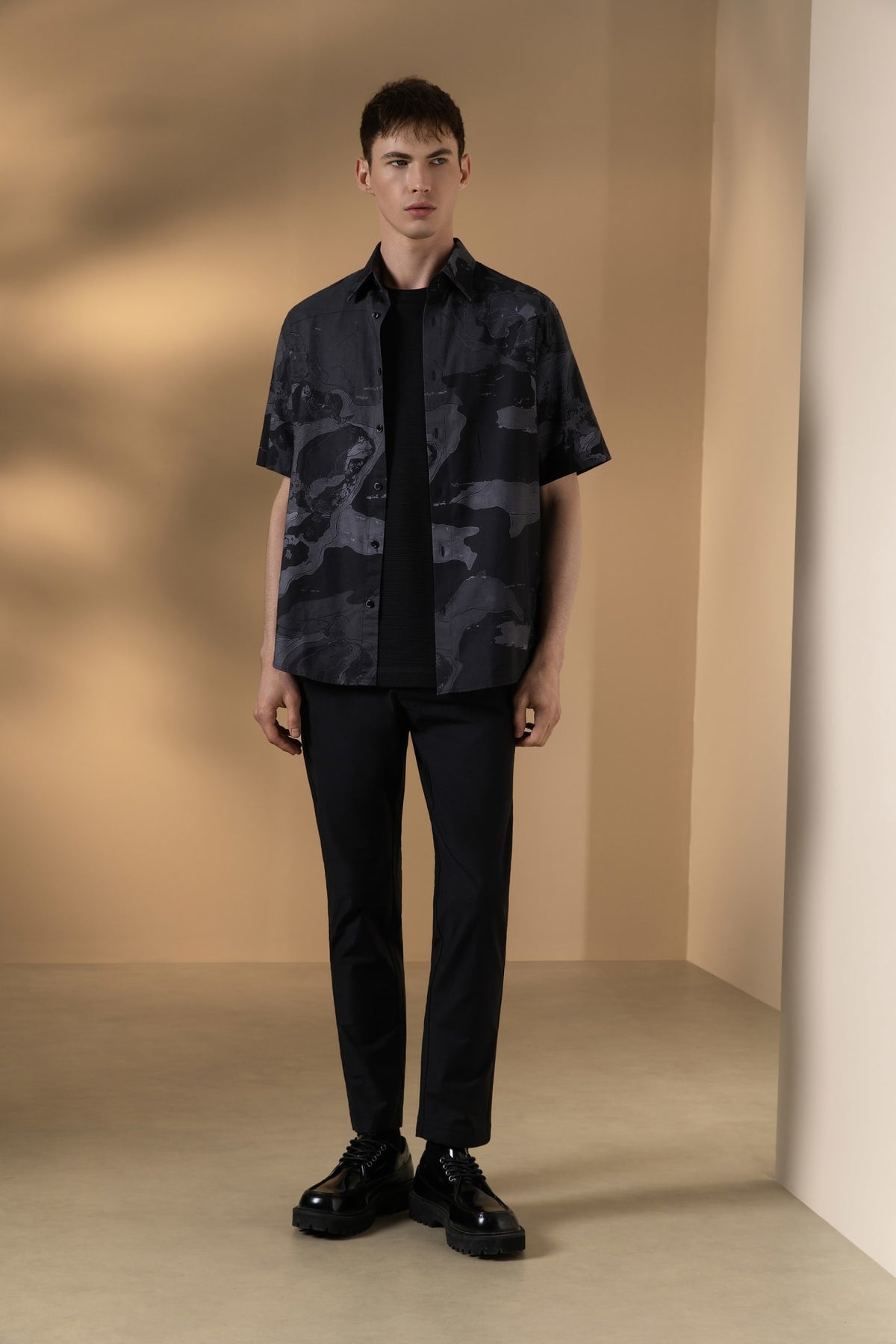 Cotton Modal Stretch Twill Slim Tapered Fit Casual Pants