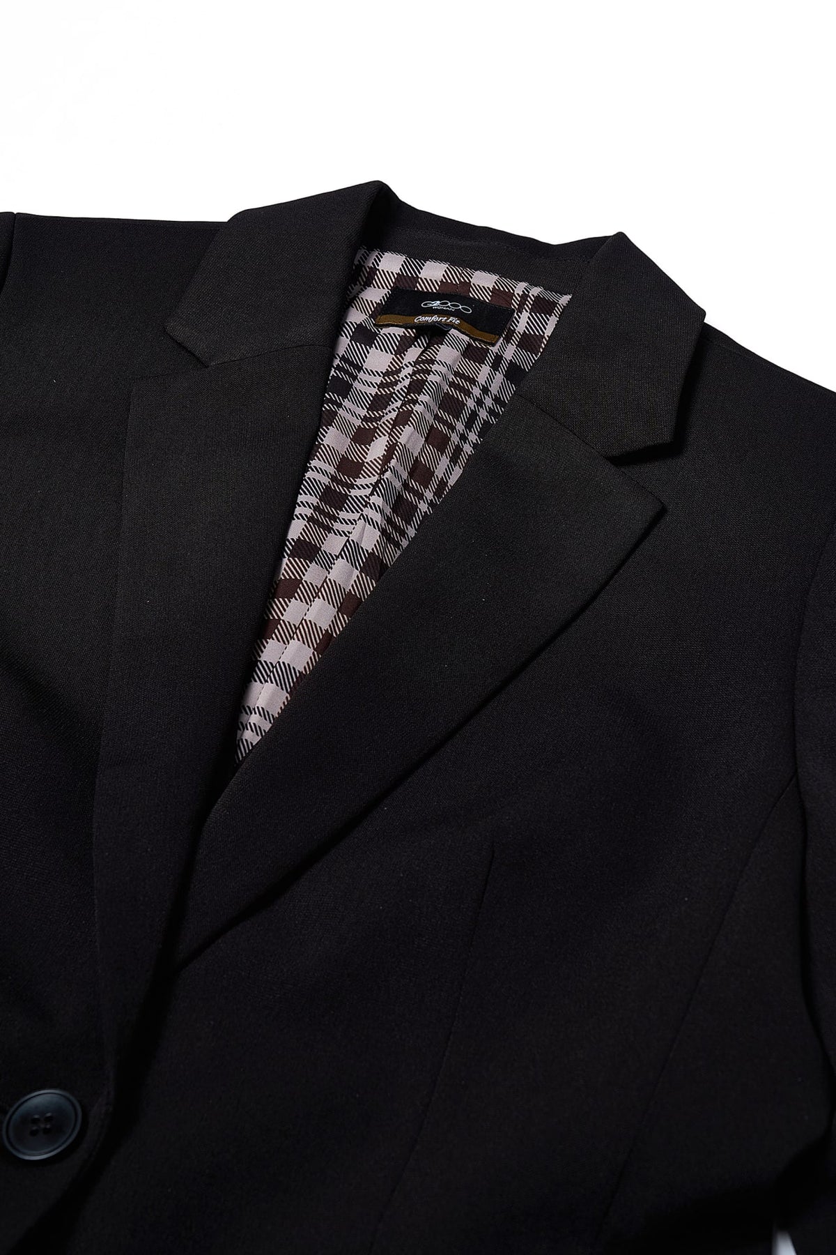 Poly Ottoman Comfort Fit Suit Blazer with Detachable Inner Placket